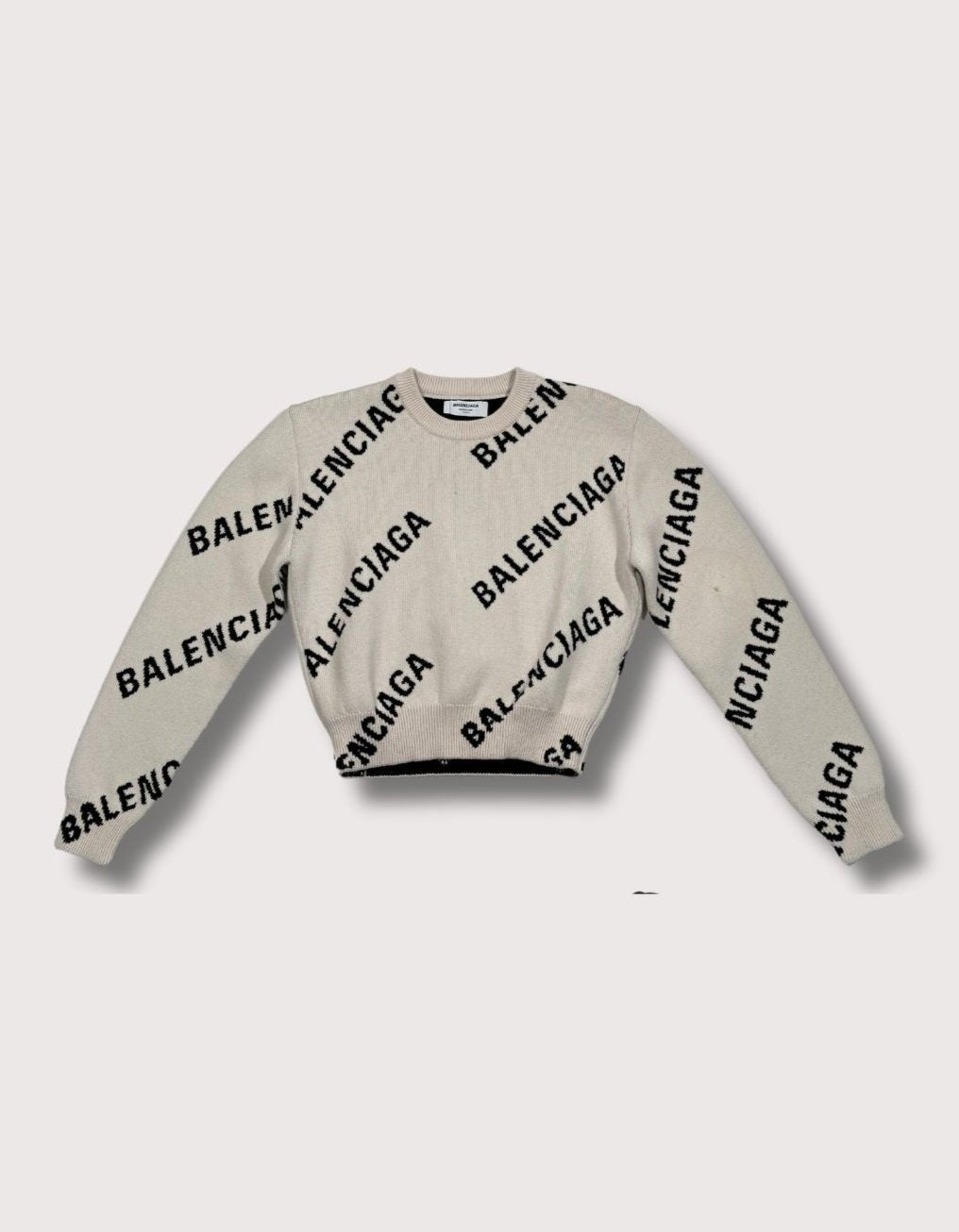 Balenciaga All Over Logo Crewneck