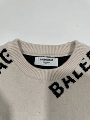 Balenciaga All Over Logo Crewneck